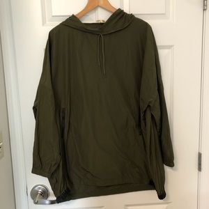 Maje green outdoors poncho